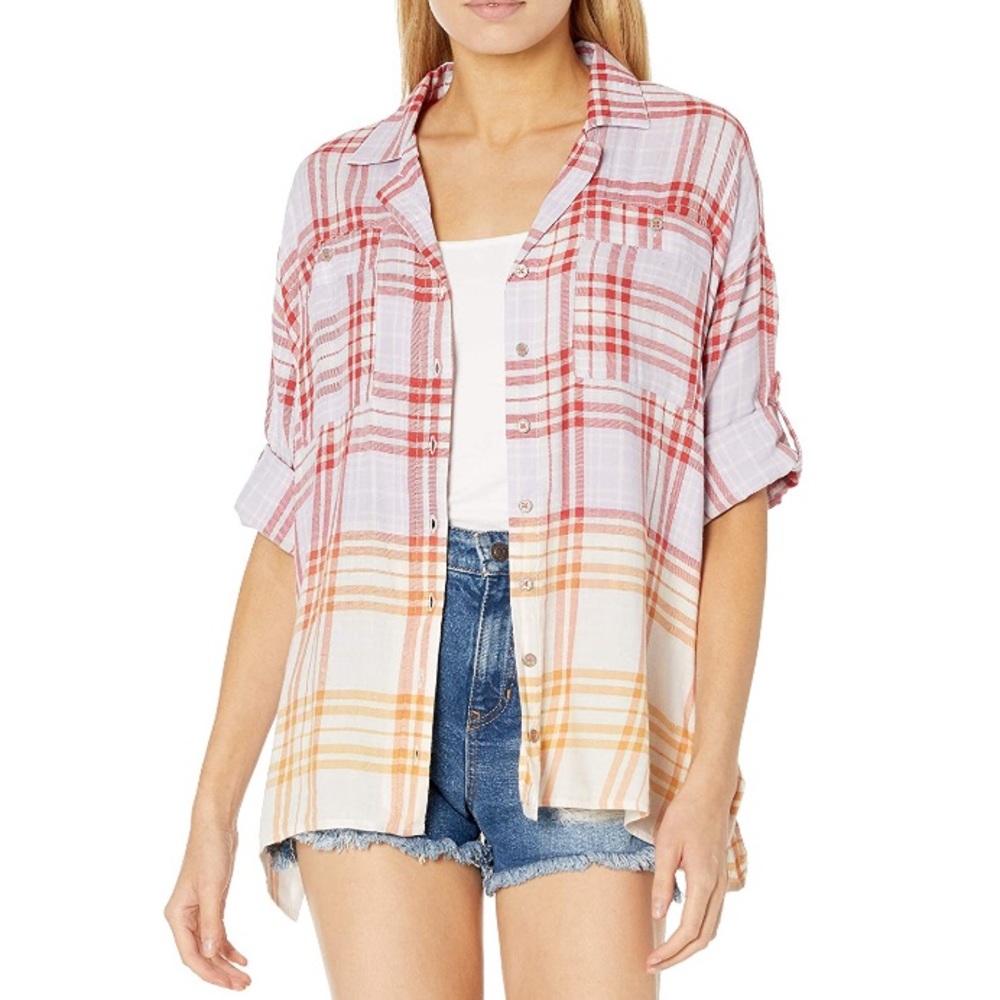 Vintage America long sleeve plaid flannel size Small